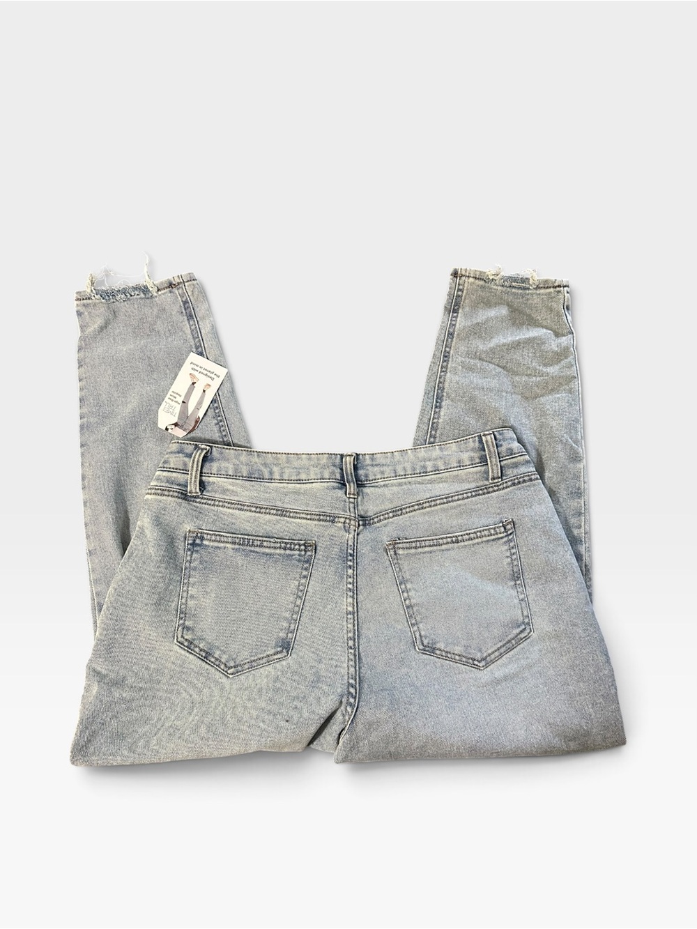 Time and Tru Light Wash High-Rise Straight Jeans